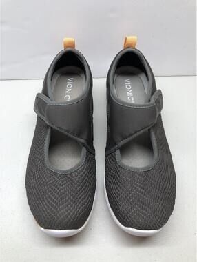 Vionic Sonnet Mary Jane Casual Sneakers Womens 9.5 Gray Hook Loop Comfort 1692